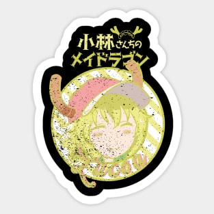 MISS KOBAYASHI'S DRAGON MAID: LUCOA (BLACK/GRUNGE) Sticker